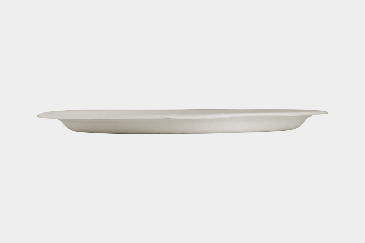bio-based 9 inch Flat Round Bagasse Plate By Ecolates