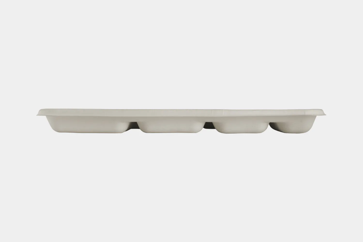 6 Compartment Bagasse Lunch Tray With Utensils Space view 4